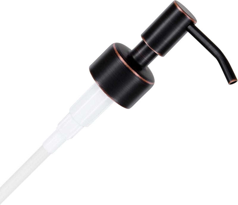 Altglas Upcycling Soap Dispenser Pump Head 'Budapest' with Fitting Ring for Bottle Openings With Diameter 18-20mm (Black Copper Oil-rubbed) - Image 1