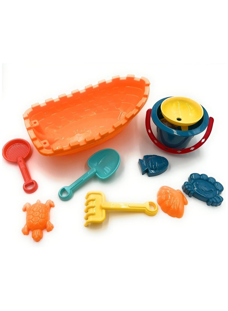VIO Large Beach Toys For Kids Sand Toys Set Sandcastle Molds Kids Beach Bucket Outdoor Summer Toys Swimming Pool Toys Toddler Sand Toys Preschool Beach Toys Sand Shovel And Tools Beach Play Set Kids Outdoor Play Toys Summer Beach Accessories Sand And Water Play Snow Toys For Kids Nursery Play Toys Pool Toys Gift Toys For Kids - Image 2
