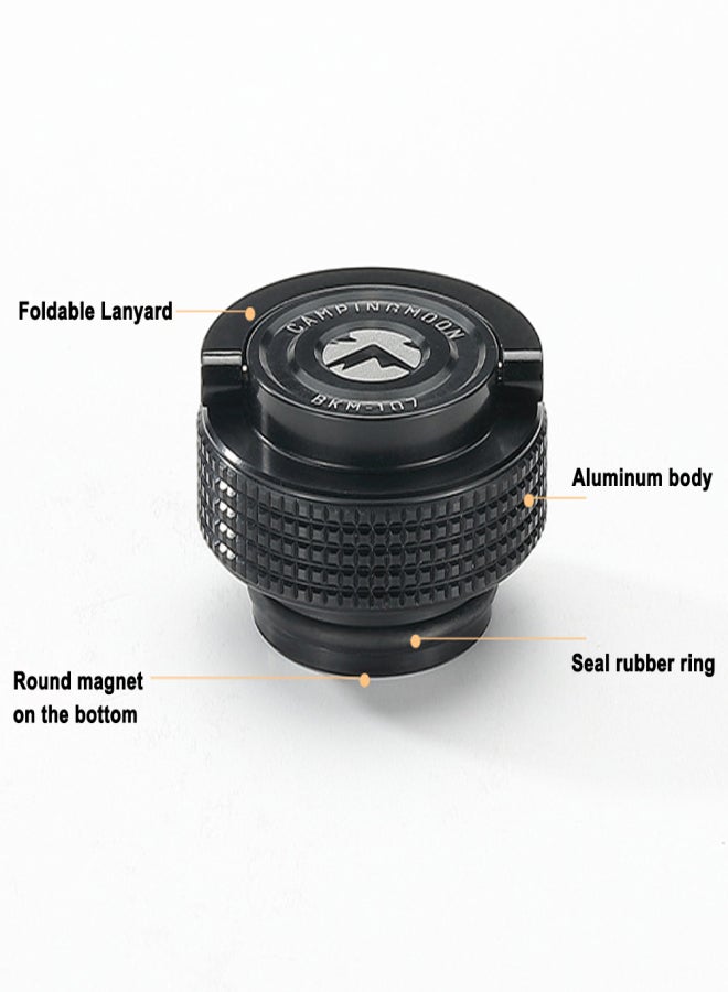 CAMPINGMOON Camping Gas Tanks Cap Lightweight Flat Gas Canister Cover Aluminum Sealed Protective Cap with Magnet for Cassette or Alpine Gas Tanks - Image 4
