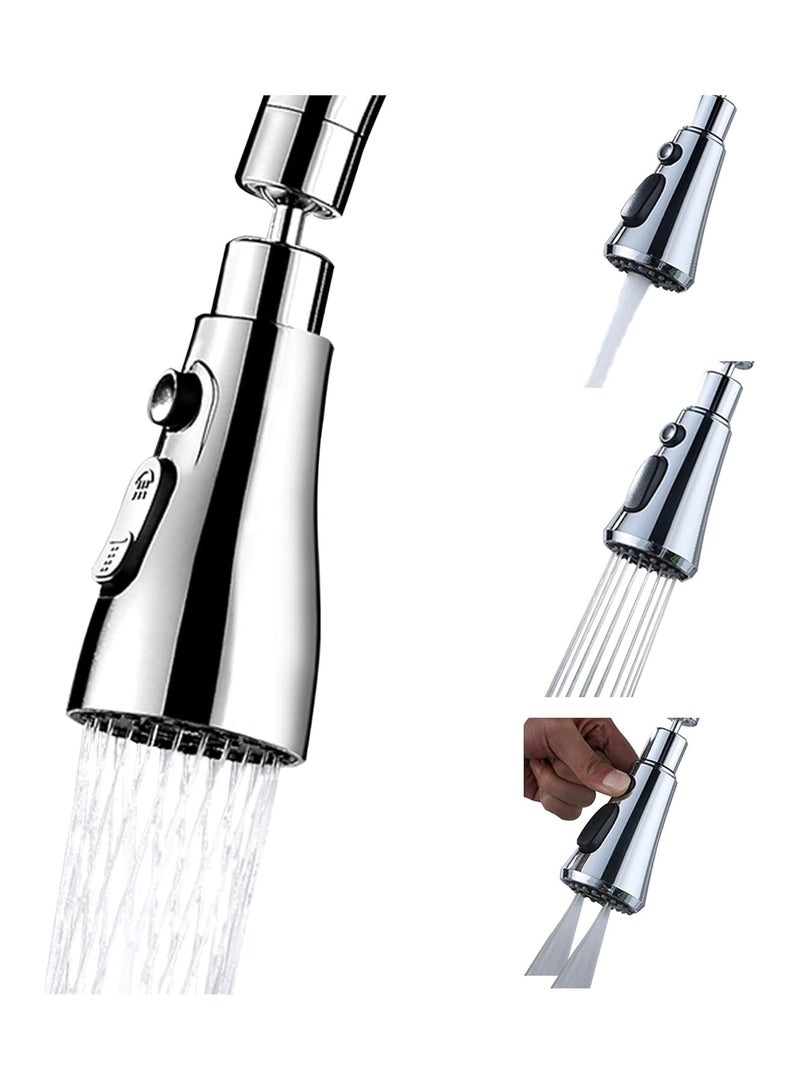 general 360° Rotating Faucet Aerator, 3 Water Outlet Modes, Water Saving and Splash Proof Kitchen Bathroom Sink Spout, Suitable for 22-24mm Faucet Sprinkler Head - Image 1