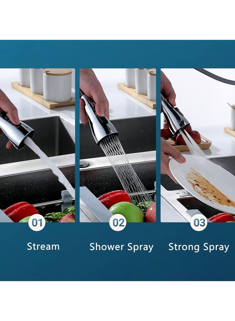 general 360° Rotating Faucet Aerator, 3 Water Outlet Modes, Water Saving and Splash Proof Kitchen Bathroom Sink Spout, Suitable for 22-24mm Faucet Sprinkler Head - Image 5