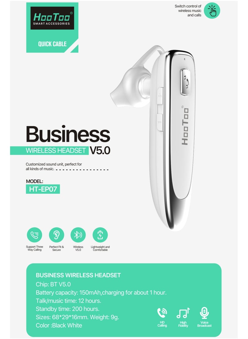 HooToo - Wireless Bluetooth Headphone Standby Time 24 Hrs with Noise Cancelling Mic V5.0 - Image 1