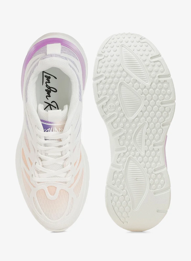 London Rag Purple Flyknit Chunky Sneakers in Purple for Women | Best Price UAE