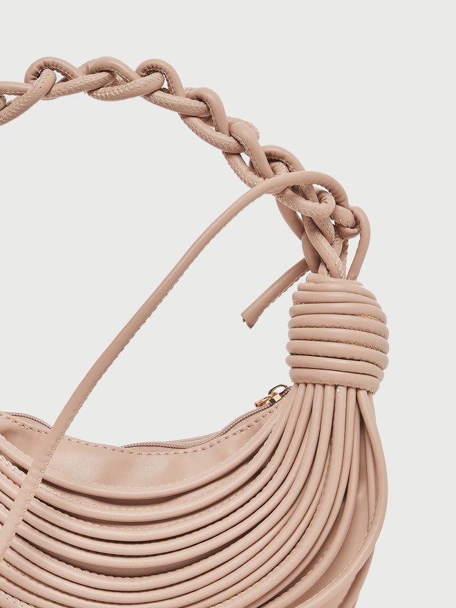 Styli Khaki Mini Cut out Shoulder Bag - Image 3