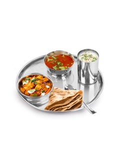 BLACKSTONE Stainless Steel Buffet Plates Rice Plates Set of 2 Pcs 25cm  - Image 3