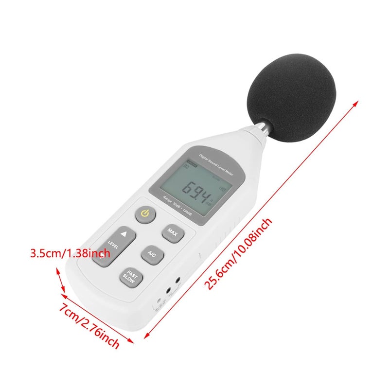 Digital Sound Tester, Handy Mini Digital Noise Meter, Noise Measuring Instrument, Sound Level Meter, Noise Level Meter for Home Factory - Image 2