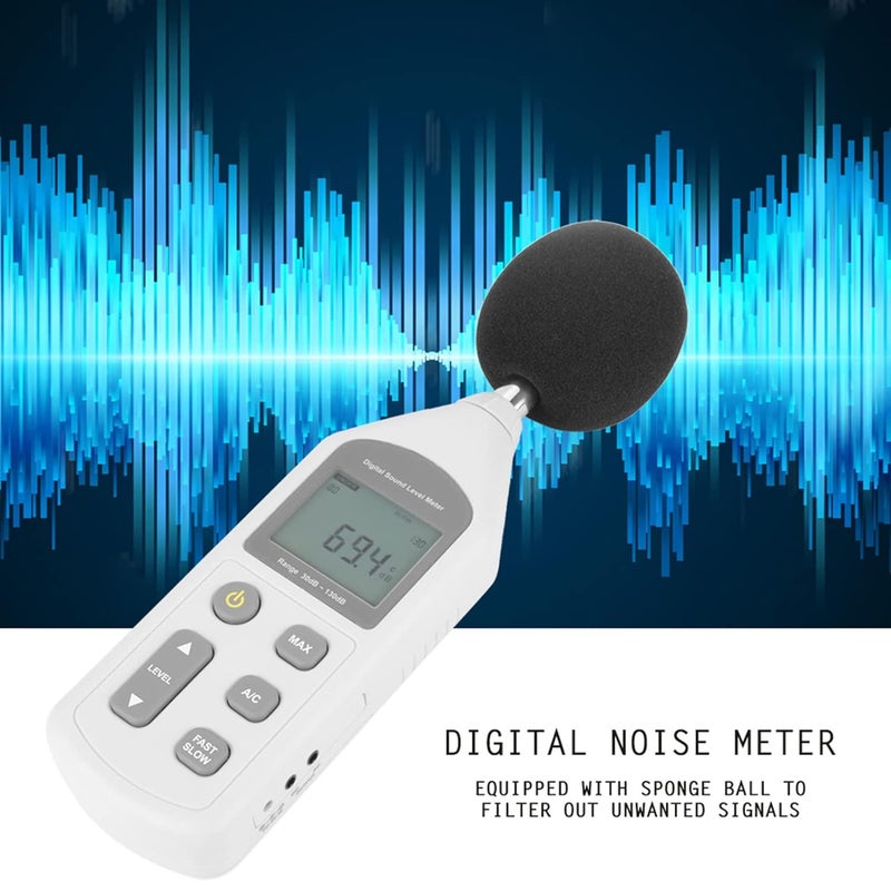 Digital Sound Tester, Handy Mini Digital Noise Meter, Noise Measuring Instrument, Sound Level Meter, Noise Level Meter for Home Factory - Image 4