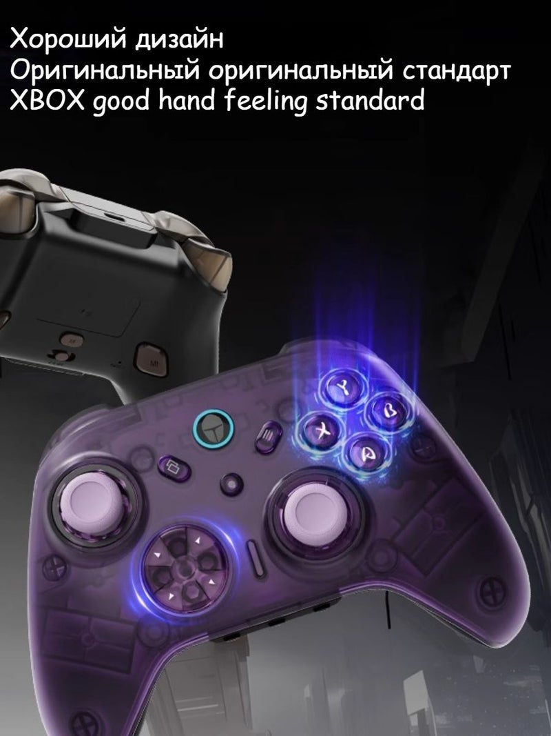 Thunderobot G50 Plus Three-Mode Gamepad Game Controller, Wireless, Wired, Bluetooth, Hall Joystick, Purple - Image 3