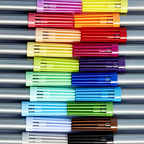 eatsleepdoodle Artist Set of 20 Original Doodle WashOut Fabric Marker Set DoubleEnded Felt Tips in Handy Storage Box - Image 1