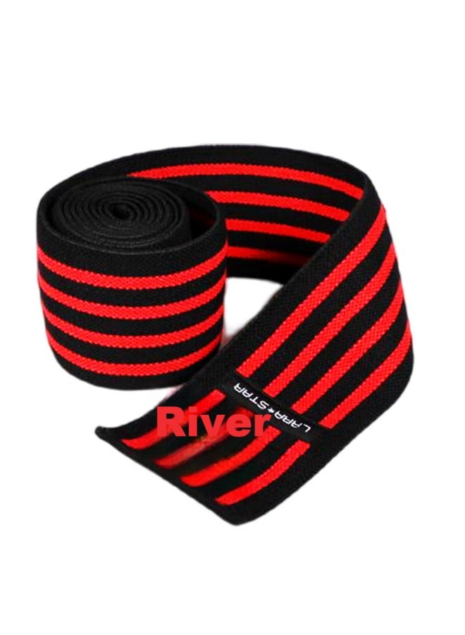 LAURASTAR Larastar Weightlifting Squat Elastic Knee Strap Leg Wrap Fitness Knee Brace Elbow Support Training [2.0 Meters Two Pieces] - Image 3