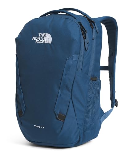 The North Face Vault Everyday Laptop Backpack | Commuter Travel Bag with Water-Repellent Finish, Spacious Main Compartment, Shady Blue/TNF White-NPF, One Size - Image 3