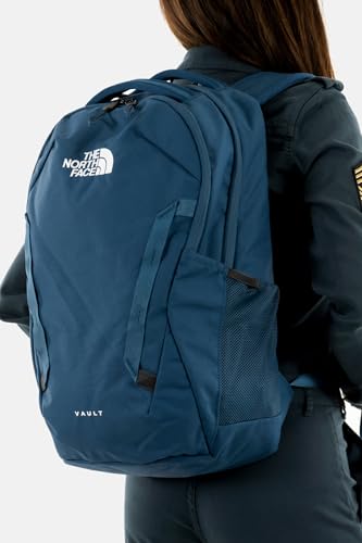 The North Face Vault Everyday Laptop Backpack | Commuter Travel Bag with Water-Repellent Finish, Spacious Main Compartment, Shady Blue/TNF White-NPF, One Size - Image 2