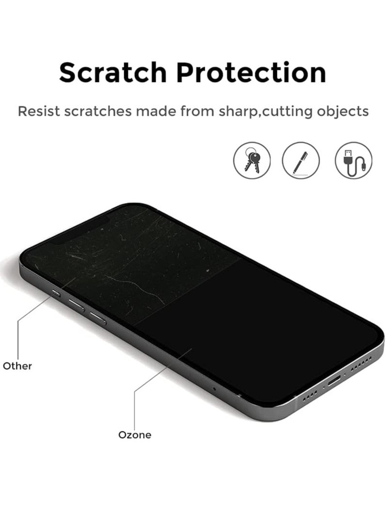 [ 2 Pack ] Screen Protector for iPhone 15 Pro Max With Camera Lens Protector, 9H Hardness Scratch Resistant Full Coverage Screen Guard HD Ultra-thin Tempered Glass Screen Guard