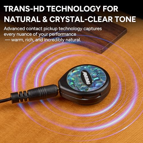 AMUMU SBT-10 Trans-HD Transducer Piezo Pickup Volume Tone Adjust for Acoustic Guitar Bass Banjo Ukulele Mandolin Violin Cajon Harp - Image 3