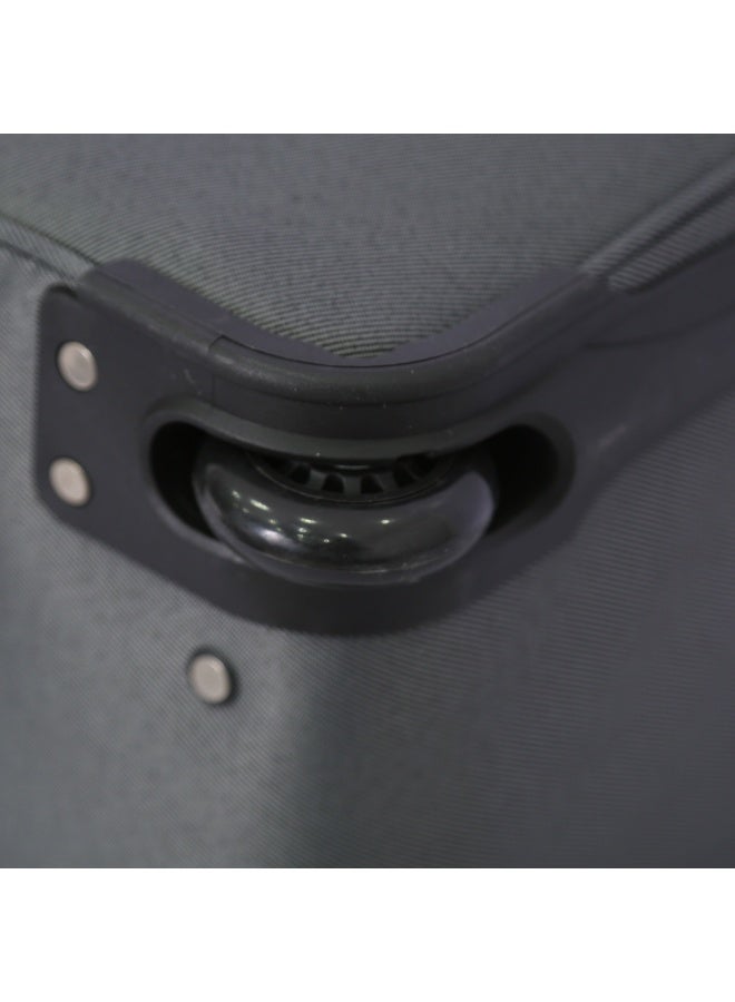 DILIXI مجموعة حقائب دفل ديلكسي، 3 قطع، رمادي، قماش أكسفورد ناعم، مزودة بعجلات ومقبض تلسكوبي - Image 5