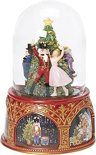 Roman Glitterdomes 120mm Exclusive Nutcracker Ballet Musical Glitter Dome, Features Clara and The Nutcracker, 8-Inch - Image 1