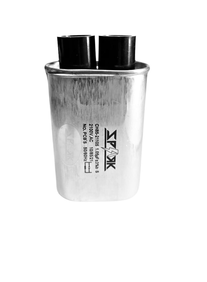 Microwave Oven Capacitor Replacement, 2100VAC 1.05uf, High Voltage  - Image 2