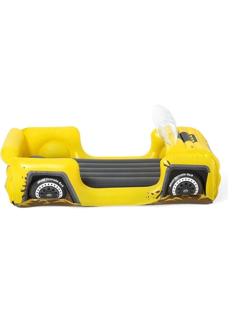 Bestway - Kids Inflatable Bed with Pump - 4x4 Jeep Theme - 67714 - Image 1