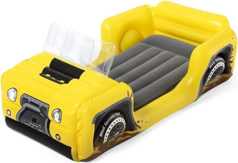 Bestway Kids Inflatable Bed with Pump - 4x4 Jeep Theme - 67714