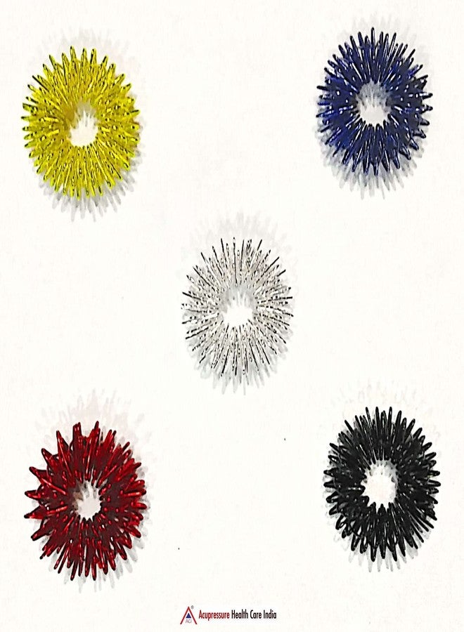 ACi Sujok Acupressure Finger Massage Ring Kit Set of - 5pc - Image 2