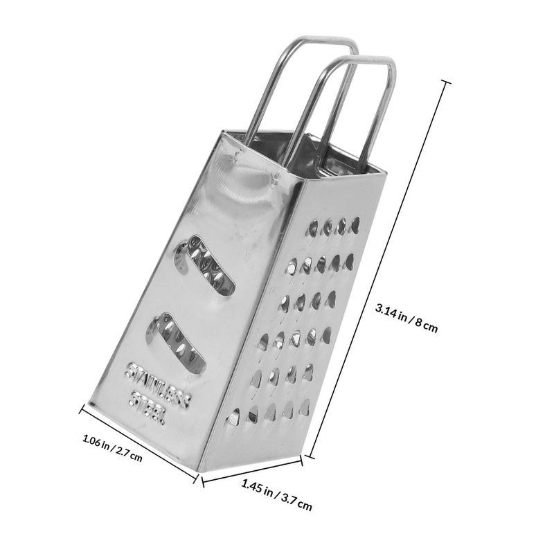 4Pcs Stainless Steel Cheese Grater Set Multi Sided Kitchen Vegetable Ginger Shredder - Image 3