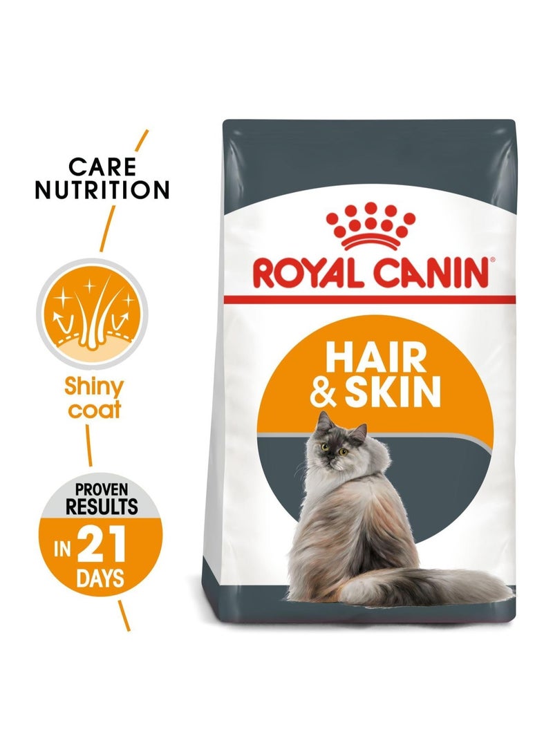 Royal Canin FCN Feline Care Nutrition Hair & Skin 2kg Cat Dry Food - Image 2