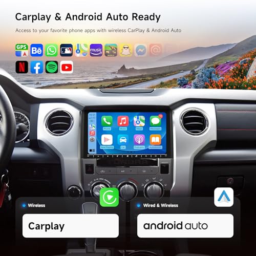Dasaita Tundra Head Unit for 2014-2021 Toyota Tundra Upgrades with Wireless Carplay & Android Auto, Android 13 Radio, 8+256GB, DTS, Plug & Play Stereo, 10.2" QLED Screen, Voice Control, GPS Navigation - Image 5