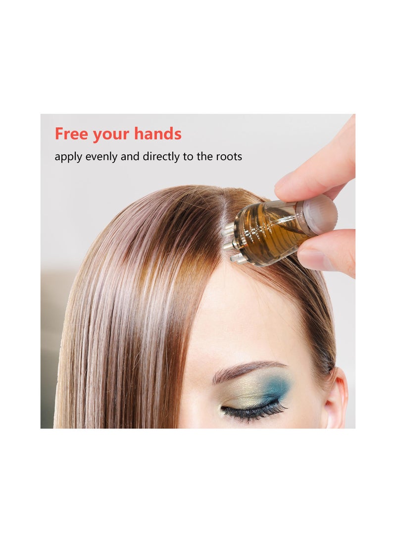 SYOSI - Hair Oil applicator, Scalp Applicator Comb, Scalp Oil Applicator, Root Comb Applicator Bottle for Hair, Hair Serum Applicator Suitable for Various Liquids, Ball Hair Oil Applicator Bottle, for Home - Image 1