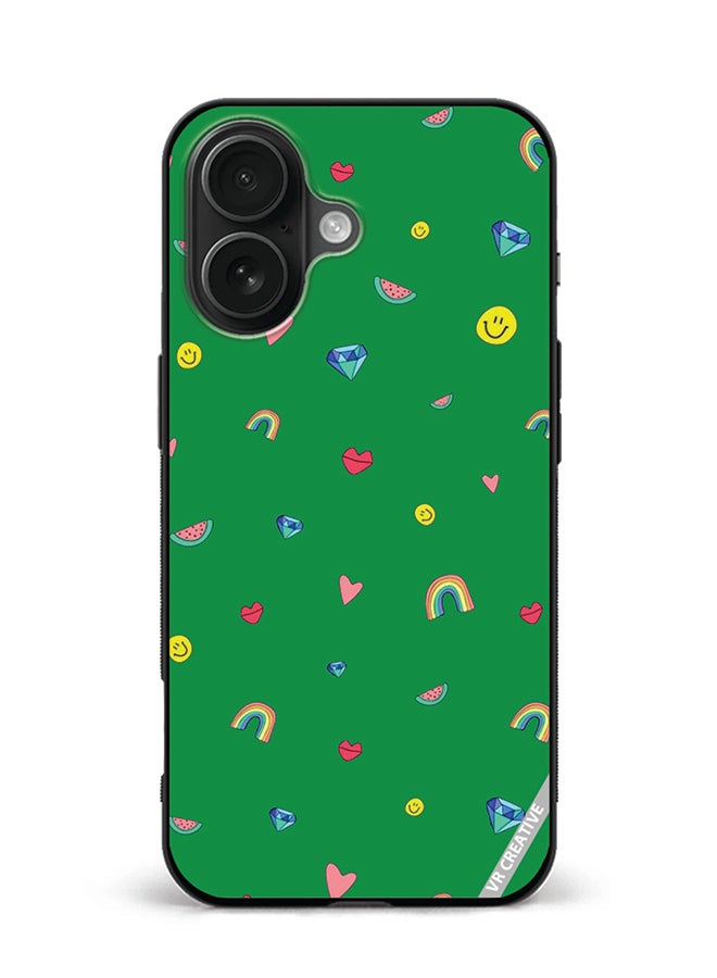Protective Case Cover For Apple iPhone 16 Plus Pattern Design Multicolour