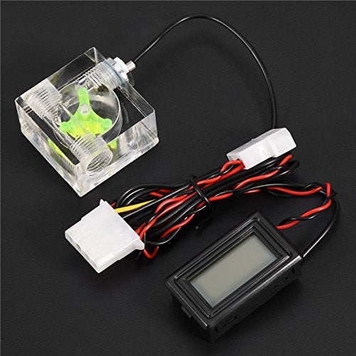 Wendry Computer Water Cooling Thermometer, Water Meter, Computer Temperature Detector Kit, PC Computer 3 Way Meter Digital Thermometer Suitable for Water Cooling System Kit - Image 5