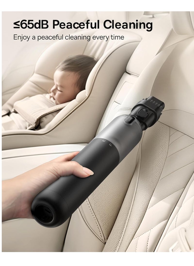 Baseus Car Vacuum Portable Cordless,12000Pa Handheld Car Vacuum Cleaner with USB C Fast Charging, Single Touch Empty, Multi-Function Air Blower Inflator Pump for Car, Swim Rings, Air Mattress, Pet Hair, Desk  - Image 5