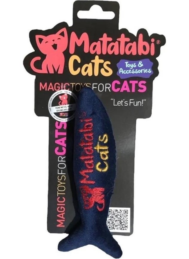 Plush Cat Toy with Fishy Sound 13.5 cm - With Matatabi Content (Does Not Contain Catnip/mint)