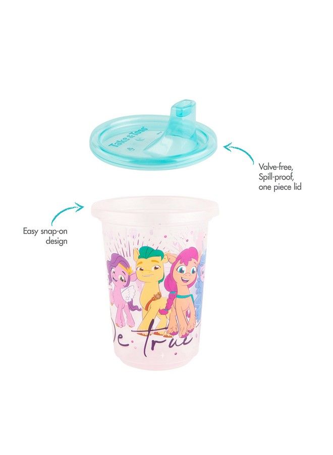 the FIRST years Take & Toss My Little Pony Sippy Cups Reusable Toddlers Cups With Lids Kids Party Pack With 2 Travel Caps 10 Oz 10 Count - Image 5