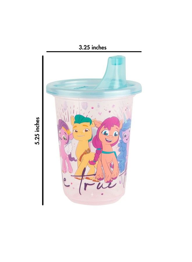 the FIRST years Take & Toss My Little Pony Sippy Cups Reusable Toddlers Cups With Lids Kids Party Pack With 2 Travel Caps 10 Oz 10 Count - Image 4