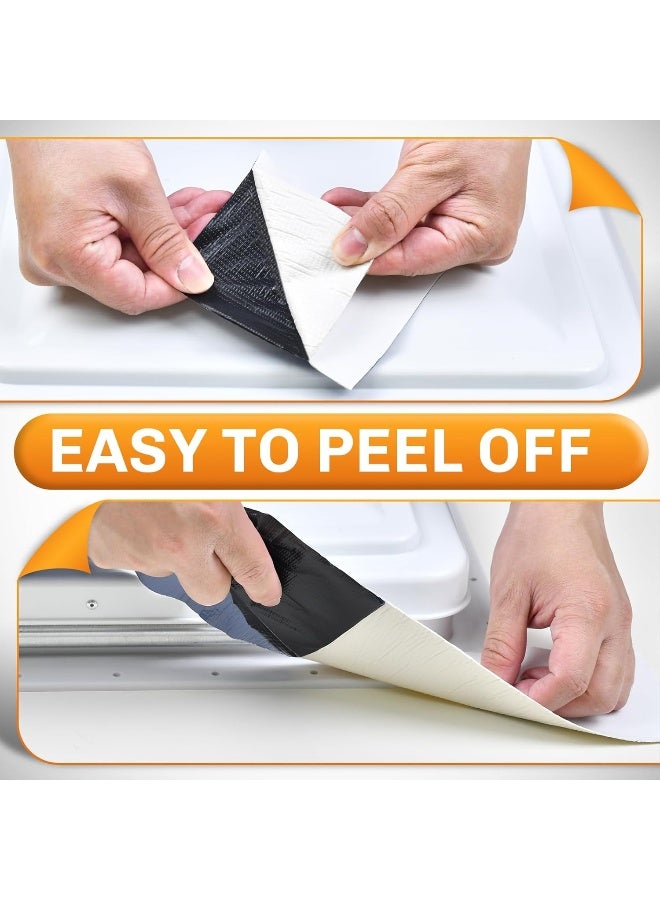 WELLUCK RV Roof Tape Sealant Roofing Tape, 4 Inch X 50 Foot Natural White RV Tape for Roof Repair Camper Trailer Boat Sealing Leak Repair, UV & Waterproof - Image 4