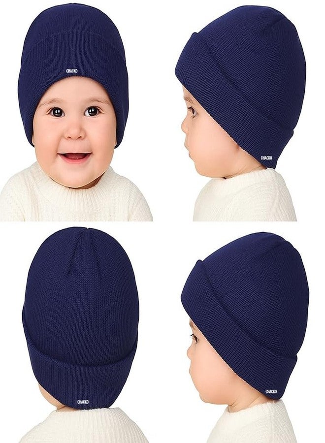 CHACKO Kids Winter Woolen Beanie Cap - Warm & Soft Knit Hat for Boys & Girls | Ideal for School & Cold Weather (Blue, Age 2-5 Years) - Pack of 1 - Image 5