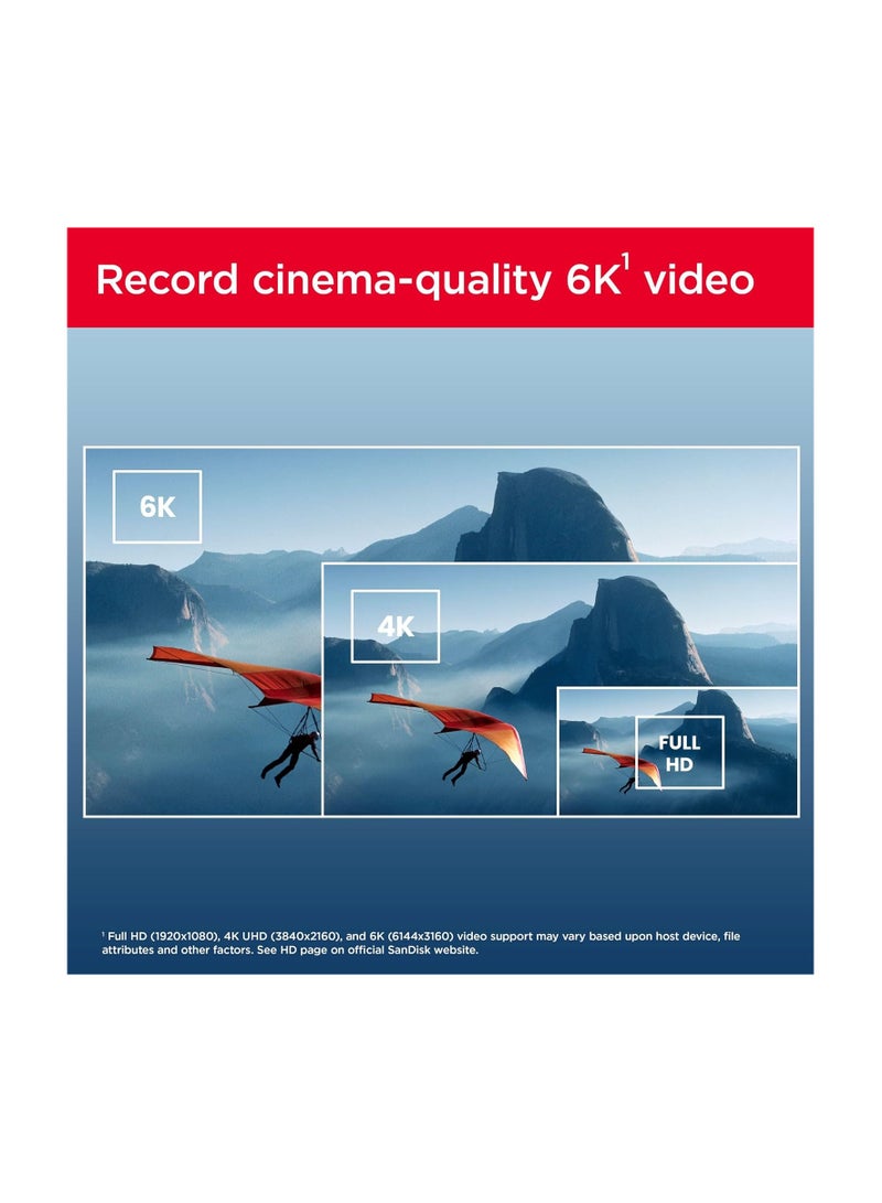 سانديسك 1TB Extreme PRO SDXC UHS-II Memory Card - C10, U3, V60, 6K, 4K UHD, SD Card - SDSDXEP-1T00-GN4IN - Image 2