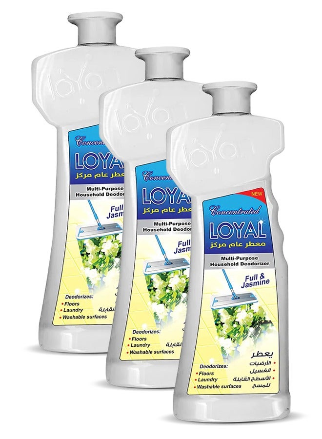 لويال معطر منزلي متعدد الأغراض جل مركّز برائحة الياسمين الكاملة 3x700 مل - Image 4