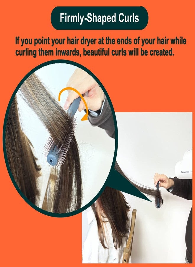 VESS Salon Roll Brush Professional Use PRO-201 For Short Hair and Medium Hair-D33 mm-Made in Japan - Image 5