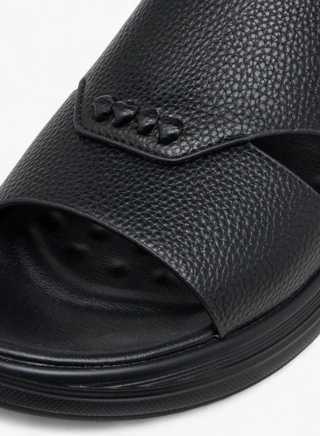 Le Confort Men Textured Slip-On Comfort Sandals