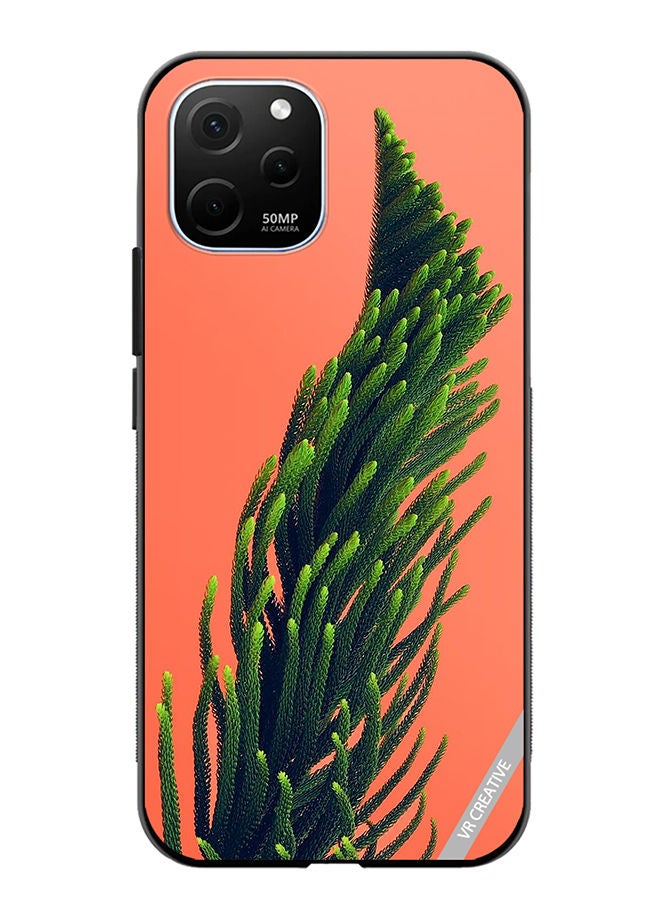VR CREATIVE Protective Case Cover For Huawei Enjoy 50z Green Leafs Plant Poster Design Multicolour - Image 1