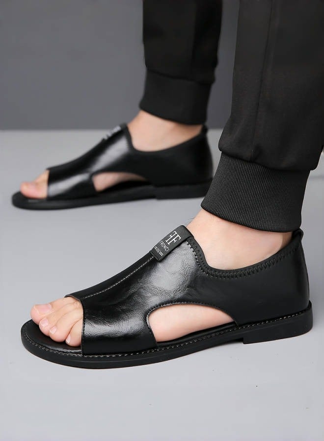Men's Casual Slip-On Sandals, Open Toe Lightweight Summer Slippers, Breathable Beach Water Shoes  - Image 3