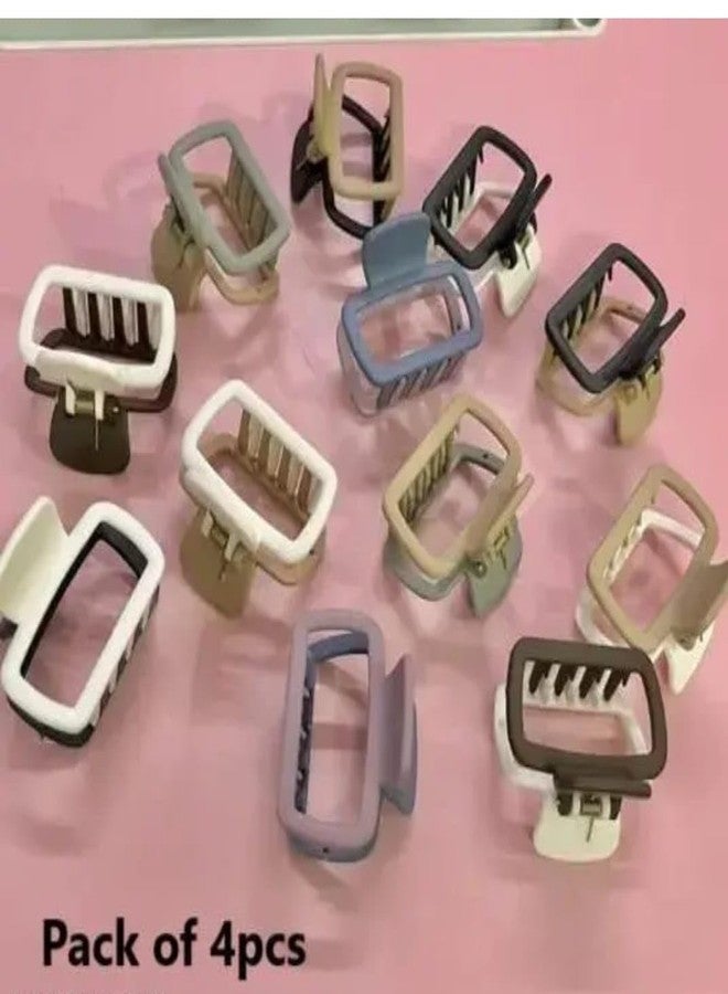 glimm 4-Pack Unique Dual-Color Claw Clips for Girls & Women - Small Hair Clutchers in Random Colors - Image 4
