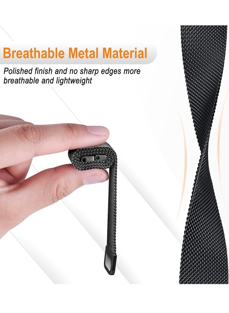 S-Color Galaxy Watch Ultra Strap Magnetic Metal Wistband Stainless Steel Mesh Milanesse Loop Magnet Clasp Replacement Strap Compatible for Samsung Galaxy Watch Ultra Band Watch 7 47mm Men Women - Image 4