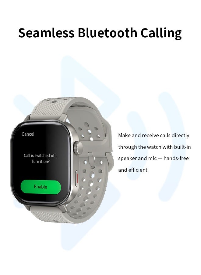 WAPIK Korean Brand ST60 GPS Smartwatch with Built-in Dual Satellite Positioning, AMOLED Display, Bluetooth Calling, Altimeter, 110+ Sports Modes, IP68 Waterproof, Compatible with Android & iOS  - Image 4