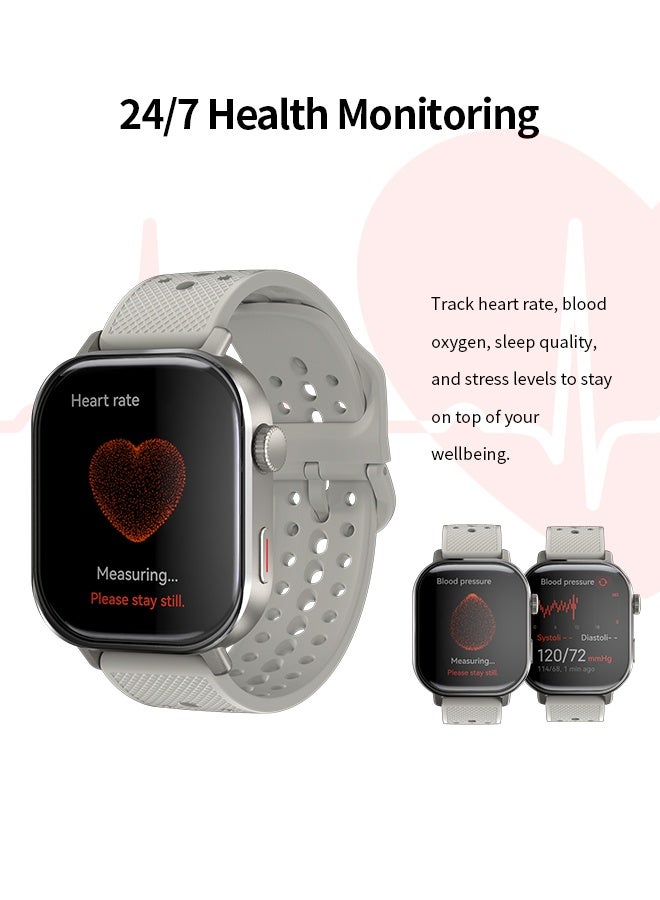 WAPIK Korean Brand ST60 GPS Smartwatch with Built-in Dual Satellite Positioning, AMOLED Display, Bluetooth Calling, Altimeter, 110+ Sports Modes, IP68 Waterproof, Compatible with Android & iOS  - Image 5