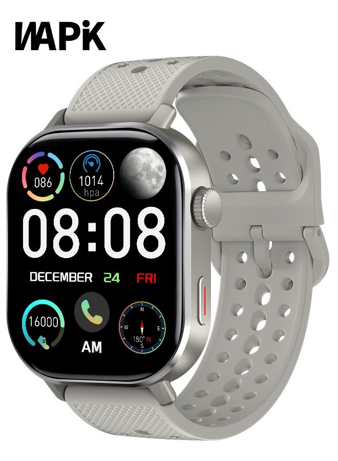 WAPIK Korean Brand ST60 GPS Smartwatch with Built-in Dual Satellite Positioning, AMOLED Display, Bluetooth Calling, Altimeter, 110+ Sports Modes, IP68 Waterproof, Compatible with Android & iOS - Image 1