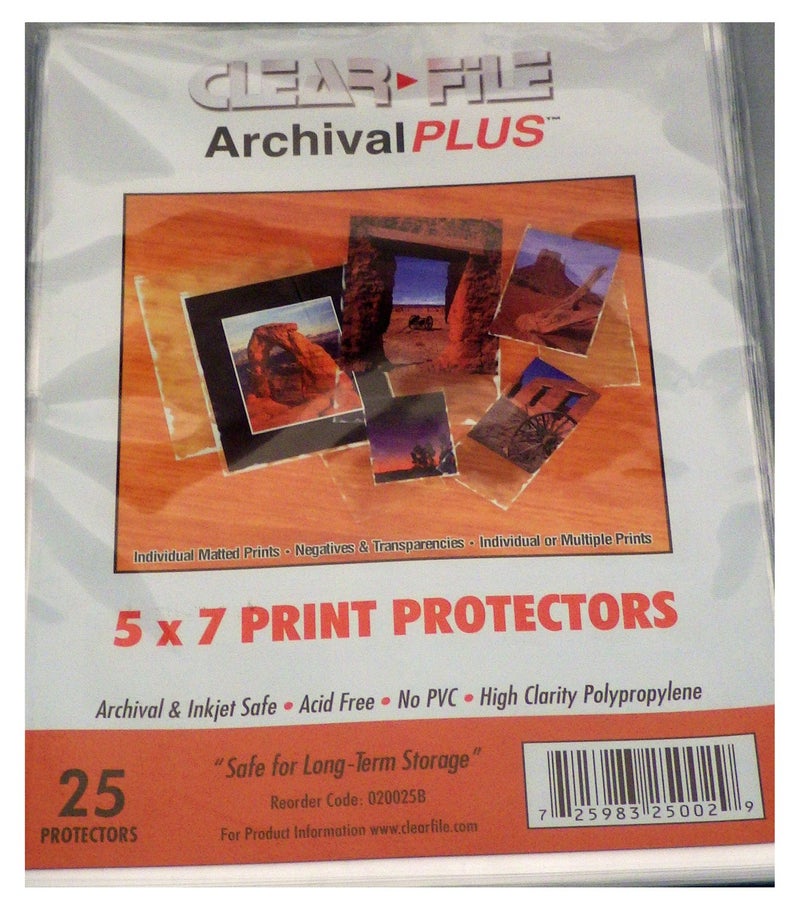 Clear File Archival Plus Print Bags 5X7 Pkg 25 - Image 3