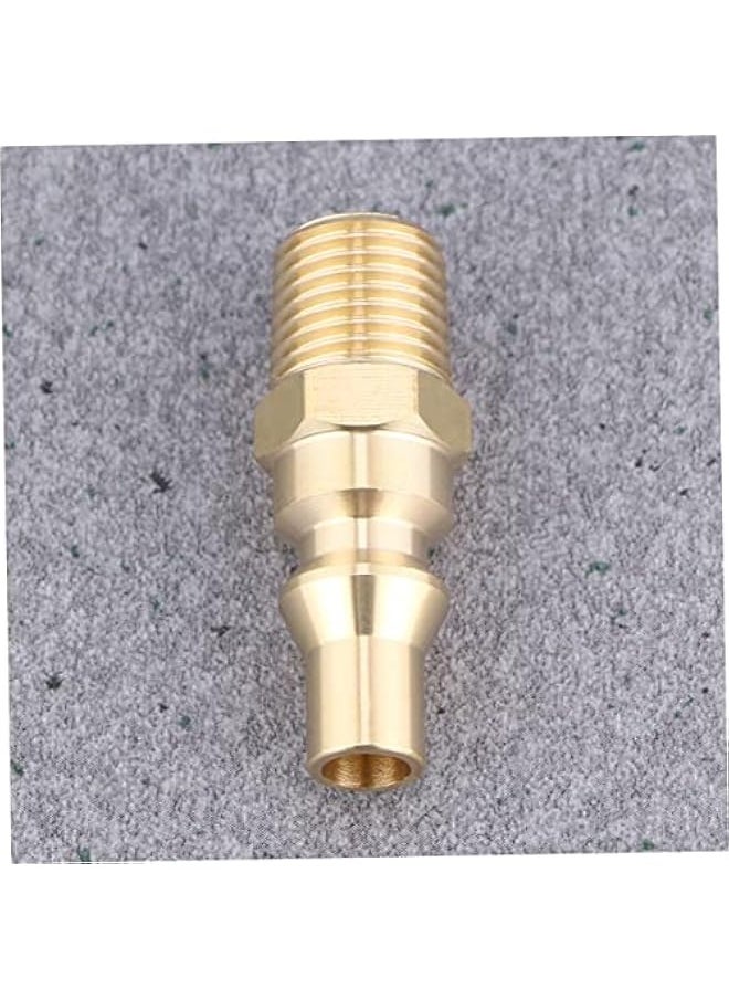 3pcs Valve Quick Connector Compressor Accessories 1/4 Inch Shutoff Connector Propane Quick Connector Hose Fitting Coupling Connector Propane Shutoff Valve Connector Rv Air