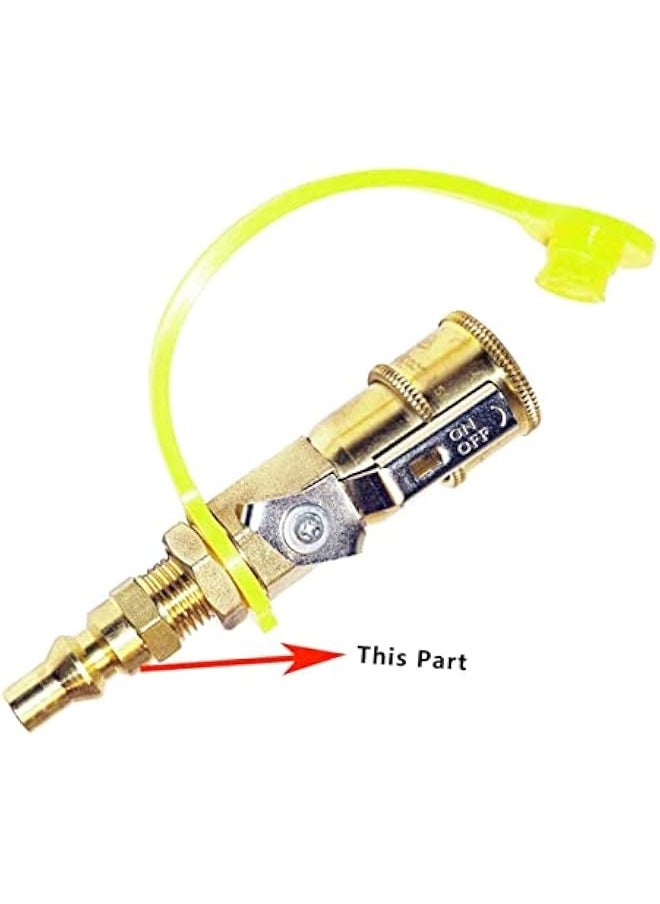 3pcs Valve Quick Connector Compressor Accessories 1/4 Inch Shutoff Connector Propane Quick Connector Hose Fitting Coupling Connector Propane Shutoff Valve Connector Rv Air